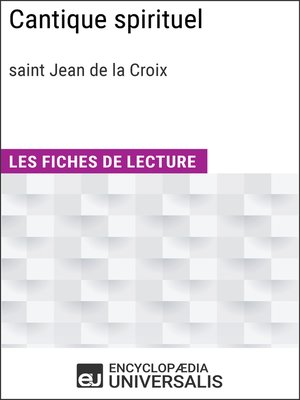 cover image of Cantique spirituel de saint Jean de la Croix